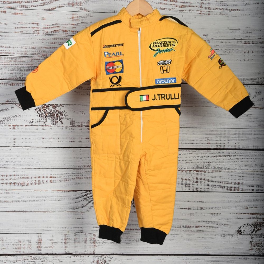 Rare Jarno Trulli Bitten Heroes Children's Racing Coverall Halloween Costume M